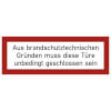 Hinweisschilder f�r den Brandschutz