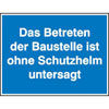 Hinweisschilder zur Baustellenkennzeichnung