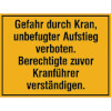 Hinweisschilder zur Baustellenkennzeichnung