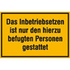 Hinweisschilder zur Baustellenkennzeichnung