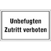 Hinweisschilder zur Betriebskennzeichnung