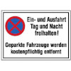 Hinweisschilder f�r Ein- und Ausfahrten