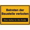 Baustellenkennzeichnung