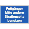 Hinweisschilder zur Baustellenkennzeichnung