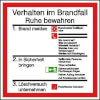Verhaltensregeln f�r Flucht- und Rettungspl�ne