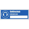 Hinweisschilder auf Sicherheitseinrichtung