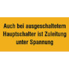 Warn-Zusatzschilder