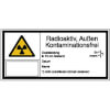 Warn-Kombischilder / Strahlenschutz