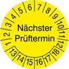 Pr�fplakette N�chster Pr�ftermin 13-18