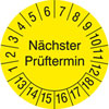 Pr�fplakette N�chster Pr�ftermin 13-18