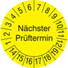 Pr�fplakette N�chster Pr�ftermin 14-19