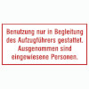 Hinweisschilder zur Betriebskennzeichnung