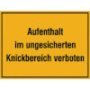 Hinweisschilder zur Baustellenkennzeichnung