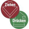 Doppelseitige T�rschilder f�r Glast�ren