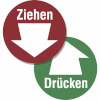 Doppelseitige T�rschilder f�r Glast�ren
