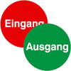 Doppelseitige T�rschilder f�r Glast�ren