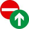 Doppelseitige T�rschilder f�r Glast�ren