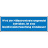 Hinweisschilder auf Bogen