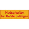 Hinweisschilder auf Bogen