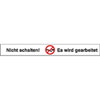Verbots-Kombistreifen auf Bogen
