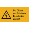 Warn-Kombischilder auf Bogen
