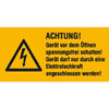 Warn-Kombischilder auf Bogen
