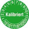 Pr�fplakette - Kalibriert 15-20