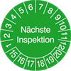 Pr�fplakette - N�chste Inspektion 15-20