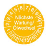 Pr�fplaketten - N�chste Wartung/�lwechsel