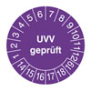Pr�fplakette - UVV gepr�ft 14-19