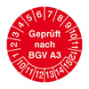 Pr�fplaketten - Gepr�ft nach BGV A3 in verschiedenen Versionen