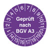 Pr�fplakette - Gepr�ft nach BGV A3 14-19
