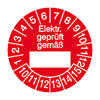 Pr�fplaketten - Elektr. gepr�ft gem��...