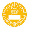 Pr�fplakette - Elektr. gepr�ft gem�� 12-