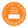 Pr�fplakette - Elektr. gepr�ft gem�� 13-
