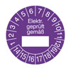 Pr�fplakette - Elektr. gepr�ft gem�� 14-