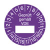 Pr�fplakette - Gepr�ft gem�� VDE 14-19