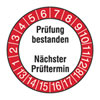 Pr�fplakette - Pr�fung bestanden 13-18