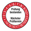 Pr�fplakette - Pr�fung bestanden 14-19