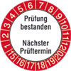 Pr�fplakette - Pr�fung bestanden 15-20