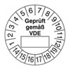 Pr�fplakette - Gepr�ft gem�� VDE 14-19