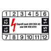 Pr�fplaketten - Gepr�ft nach UVV BGV A3 und
