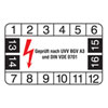 Pr�fplakette - Gepr�ft nach UVV 13-16
