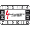 Pr�fplakette - Gepr�ft nach UVV 15-18