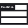 Inventarkennzeichnungsetiketten, schwarz