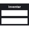 Inventarkennzeichnungsetiketten, schwarz