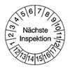 Pr�fplaketten - N�chste Inspektion