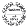 Pr�fplaketten - Gepr�ft von_ nach BGV A3