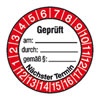 Pr�fplaketten - gepr�ft am: durch: gem��: