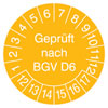 Pr�fplaketten - Gepr�ft nach BGV D6